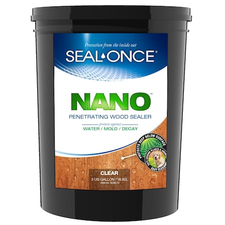 Seal-Once 5 GAL NANO Penetrating Wood Sealer SO8214